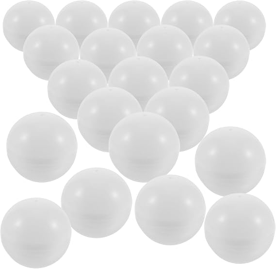 25pcs Raffle Bingo Ball Set - 1.57 Inch White Raffle Balls for Lottery Games, for Events, Parties, and Festive Activities