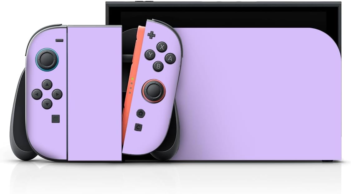 Vinyl Skin for Nintendo Switch 2 2025 – Lavender Purple, Full-Body Protective Wrap, Anti-Scratch Decal, Easy to Apply & Remove