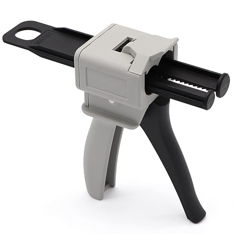 Epoxy Gun Glue Dispenser 50ml 1:1/2:1 2 Part Mixing Gun Dual Cartridge Gun