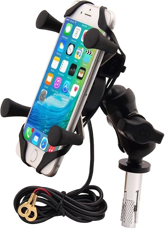 Motorcycles Phone Mount with Charger Mobile Phone Holder GPS Navigation Bracket for BMW S1000RR Suzuki GSX 1300R Hayabusa GSX-R 600 750 1000 Yamaha YZF Kawasaki Ninja Honda CBR -2023 New