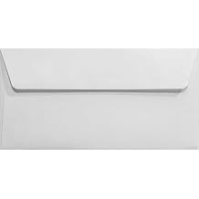 Netuno 100 White Ribbed envelopes 110 x 220 mm 4.33 x 8.66 in 120gsm Aster Laid White Long Striped envelopes Laid Finish Paper for Wedding Invitations Greeting Cards Postcards factures documents