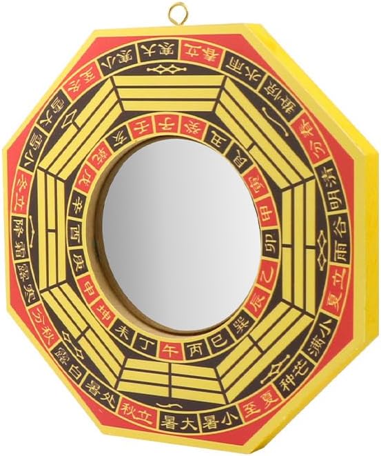 4" Inch ba gua Traditional Chinese Feng Shui Convex Bagua Mirror Lucky Fengshui Gift(Convex Mirror) Bagua Mirror for Protection Against Harmful Special