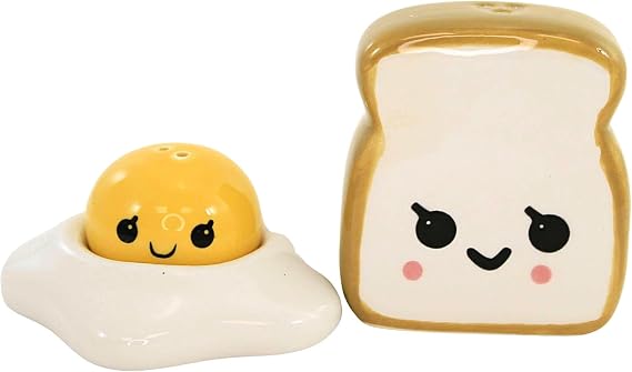 Egg and Toast Salt and Pepper Shakers