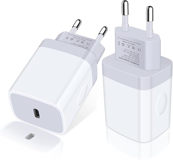European Charger EU Fast 20W USB C Charger Block Travel Plug Power Adapter