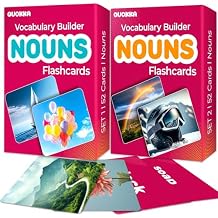 QUOKKA 104 Noun Flash Cards Set Kids and Adults Vocabulary Builder for ABA Therapy, Early Childhood Education, and ESL Teaching Picture Cards for Speech Therapy and Vocabulary Building Activities