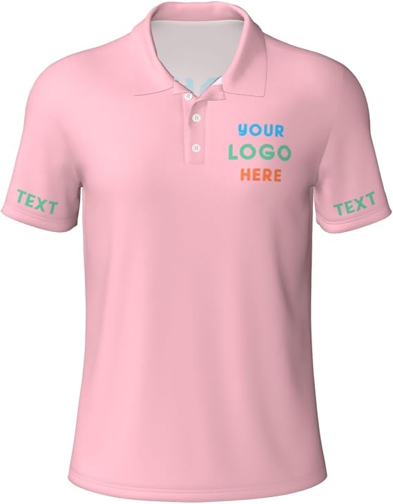 Custom Golf Shirts for Men Custom Golf Shirts Front Back Personalized Men Polo Shirt