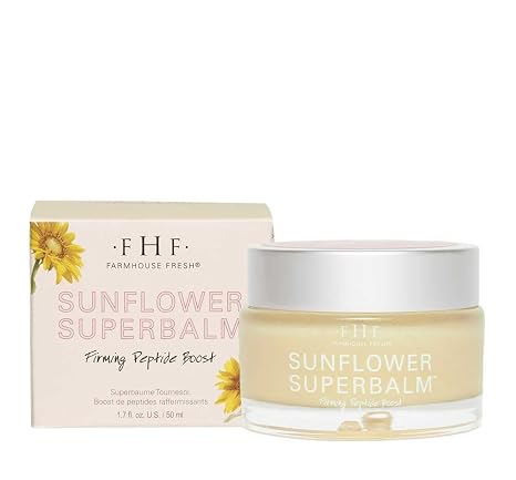 FarmHouse Fresh Peptide Moisturizer, Daily Face Cream with Peptides. Deep Hydration, Sunflower Superbalm Firming Peptide Boost