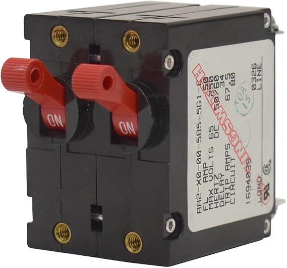 Carling Boat Switch Breaker AA2-X0-00-585-5G1-C | Dual 50A