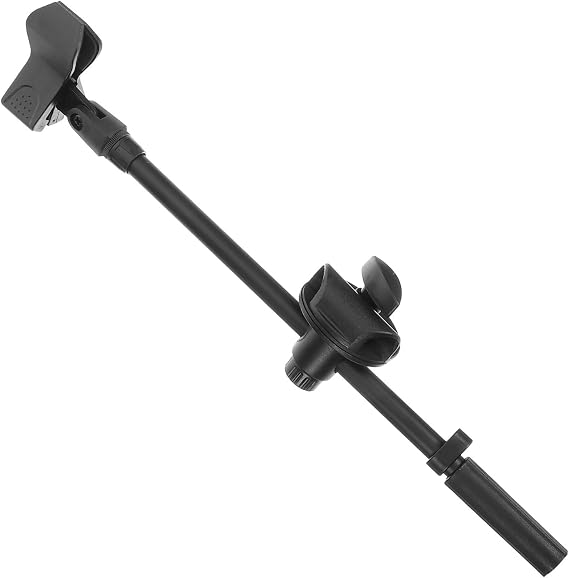 Adjustable Metal Microphone Boom Arm Stand with Spring Clamp, 350Mm Long Horizontal Desk Mic Holder for Live Streaming and Recording