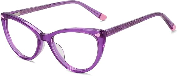 EYPKPL Cute Eyewear Frames Acetate Eyeglass Frames Cat Eye Optical Glasses Frames Portable 120 * 128 Mm Eyeglasses Unisex