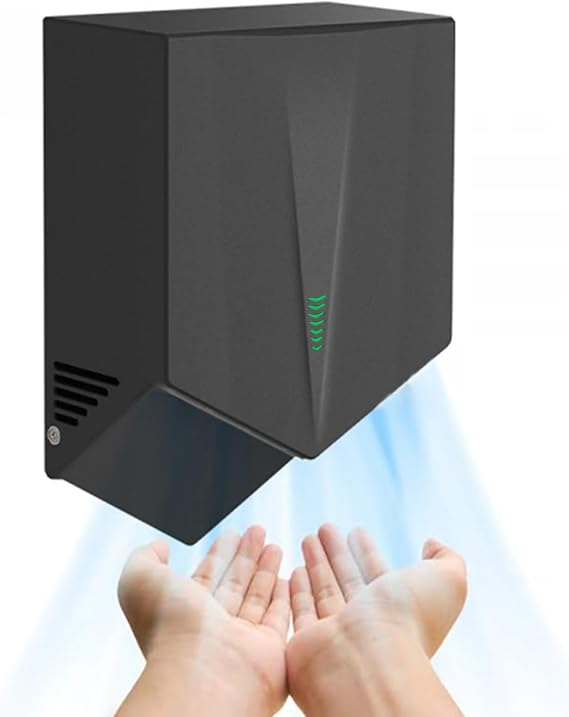 Automatic Hand Dryer High-Speed Commercial Hand Dryer Heavy Duty Electric Wall Hand Dryer for Office Restaurant Mall & Restrooms & Bathrooms