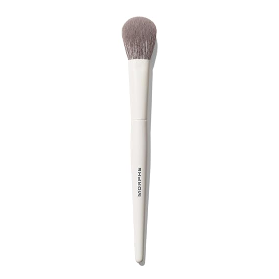 Morphe M202 Angled Blush Brush - Fluffy Face Makeup Brushes for Sculpted Cheeks - Blending Applicator for Cream, Liquid and Powder Formula with Soft Diffused Finish