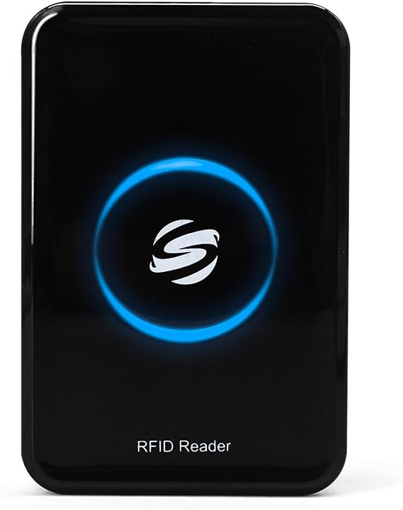 RFID Reader - Metal Case ID IC Card Reader Long Range 125KHz/13.56Mhz Dual Frequency Reads TK4001 EM4100 NFC Card MFS50S70 and Other 14443A Protocol Tags