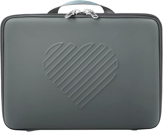 RIKI SKINNY Vanity Mirror Carry Case (Large) | multifunctional makeup bag, light weight and portable, protect the makeup mirror from shattering Grey