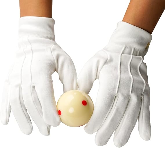 CRICAL Billiard Gloves Competition Referee Gloves White 2PCS Pool Snooker Comfortable Professional Accessories