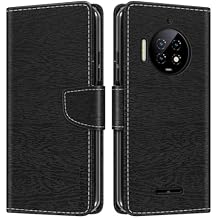 Leather Wallet Case Compatible with Oukitel WP19 Pro, Colorful Flip Cover with Card Holders Magnetic Closure Full Protection Shell(Black)