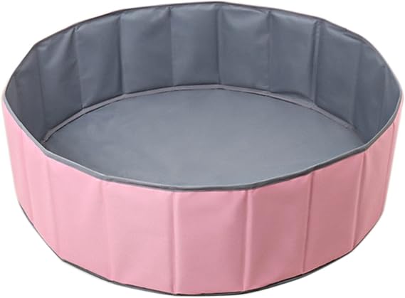 Foldable Ball Pit for Babies & Dogs | 80/100/120cm Round Play Pool | Durable Polyester Indoor/Outdoor Baby Ball Pit | Portable Design for Nursery, Bedroom, Game Room|(Balls Not Included)
