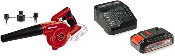 Einhell TE-CB 18/180 Li - Solo, Akülü Hava Üfleme ve Einhell 18V 2,5 Ah PXC Starter Kit (Başlangıç Seti)