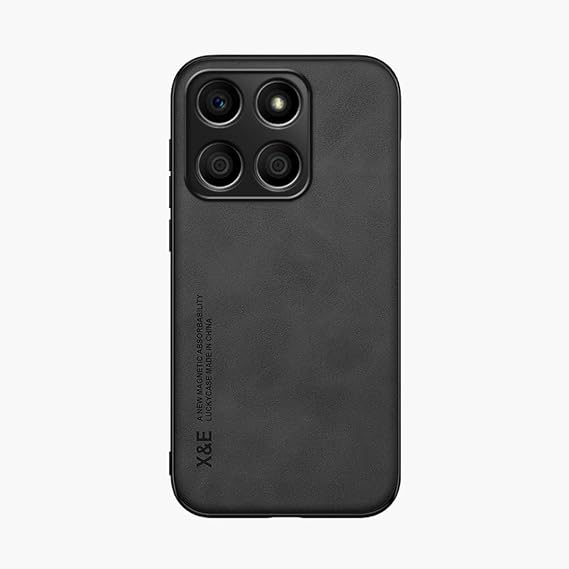 Kepuch Silklike Case for Honor X8B - Cover Bumper Built-in Metal Plate for Honor X8B - Black