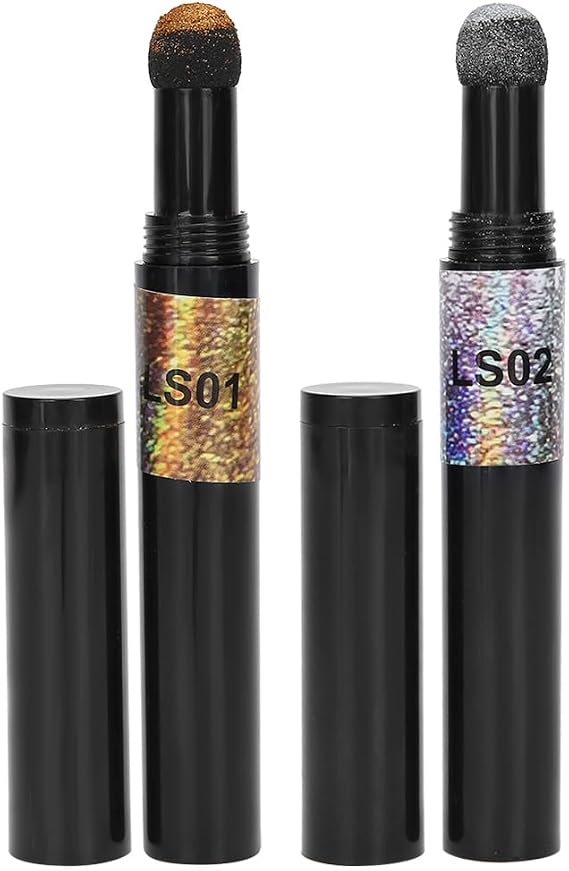 Raguso purple powder pen nail polish pen 1252 2pcs nail art cushion powder pen nail glitter mirror powder pen manicure tool