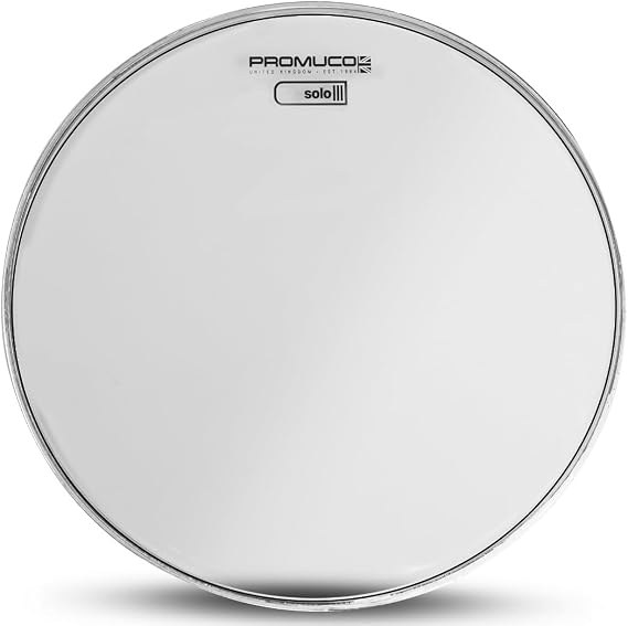 SOLO 14" Clear Drum Head - for Toms or Snare Drums - 7mil Single Ply for Bright, Snappy Tone