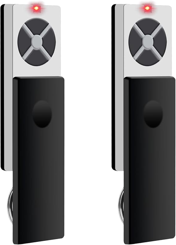 2PCS Garage Door Opener Remote Control Compatible with Chamberlain 4 Channel 433.92 MHz, Garage Door Opener for TX2EV TX4EV TX2EVS TX4EVS TX2REV TX4REV TX4UNI TX4UNI TX4RUNI TX4UNIS