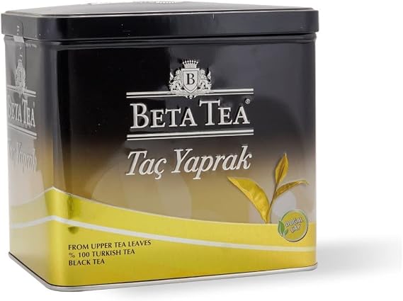 Beta Taç Yaprak Türk Çayı Teneke Kutu 400 gr