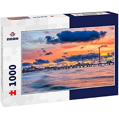 Noah Jigsaw Puzzle Galveston Island Historic Pleasure Pier on The Gulf of Mexico Coast in Texas 1000 Pieces