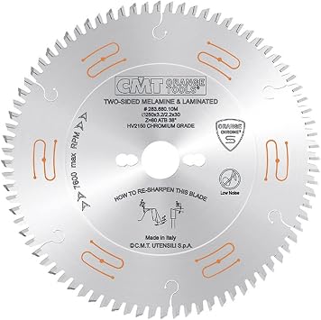 ULTRA FINISH-PLYWOOD & MELAMINE 250x30mm T=80 Hi-ATB(-2 NEG)
