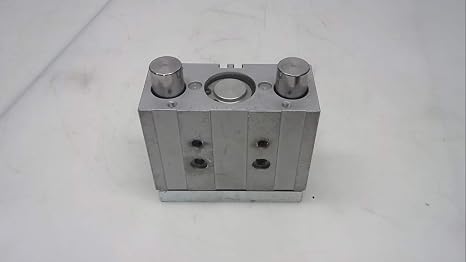 FESTO DFM-32-30-P-A-GF (170856), 0.8 M/S Maximum Speed, 2-10 BAR Operating Pressure, 30 MM Stroke, 32 MM BORE, Double Acting, Dual Rod, Elastic Cushioning Rings/Pads AT Both Ends, Guided Actuator, M5