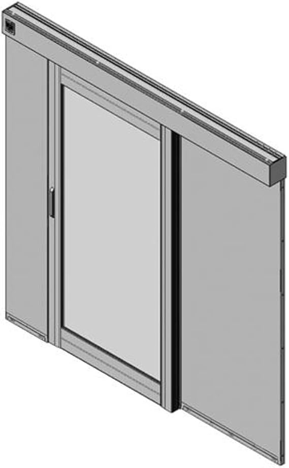 32780-E04 - Aisle Containment Single Door Assembly; Right Hand; 88.5H x 87.8W x 5.4L ; Clear Frame; Glacier