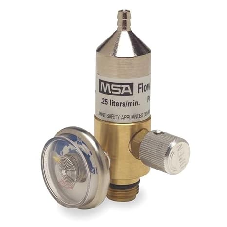 MSA .25 LPM Model RP Fixed Flow Regulator for RP Style Calibration Gas Cylinders
