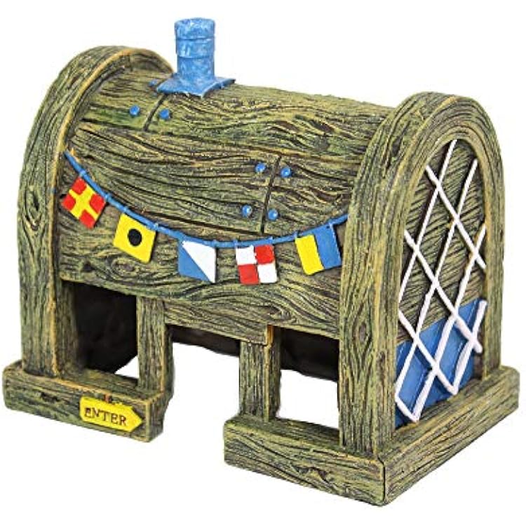 Penn-Plax Spongebob Squarepants Officially Licensed Aquarium Ornament The Krusty Krab Medium