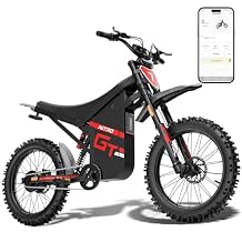 GT19 Electric Dirt Bike, Peak 3000W,39MPH,52V 31.2Ah Removable Battery,62Mile Electric Motorcycle,19 Off-Road Tire E-Bike,Dual Hydraulic Brake, Full Suspension,E Dirt Bike for Teens &amp; Adults