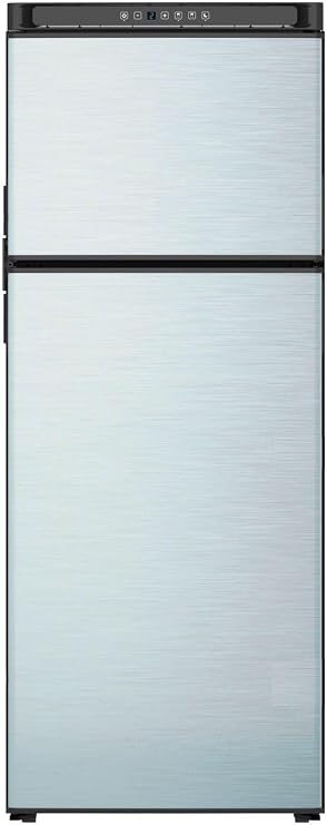 Norcold N10DCSSR Polar-Series 10 cu.ft. DC Compressor RV Refrigerator with Stainless Steel Doors - Right-Handed,Silver
