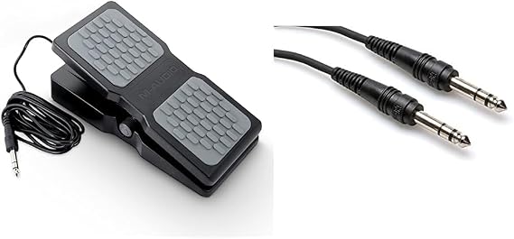 M-Audio EX-P | Universal Expression Pedal Bundle for Keyboards, MIDI Controllers and Audio Gear