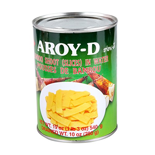 Aroy-D, Bamboo Shoots Slices in Water, 19 oz