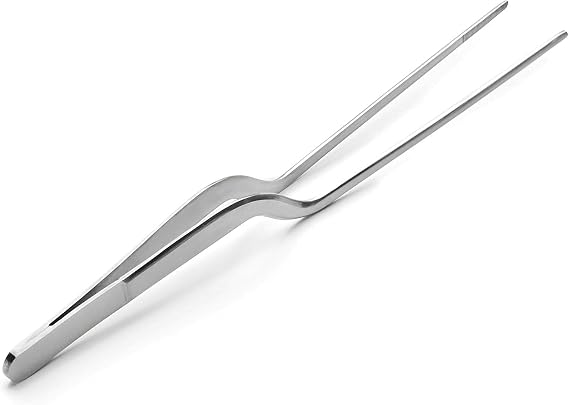 Lacor Offset Precision Tong 21 cm Stainless Steel Silver 20 cm Durable professional utensil designed for optimal performance and quick easy cleaning in the dishwasher