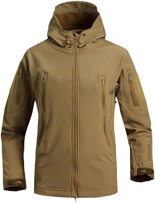 Mens Outdoor Military Tactical Windproof Waterproof Jacket Lightweight Breathable Comfortable Hiking Jacket