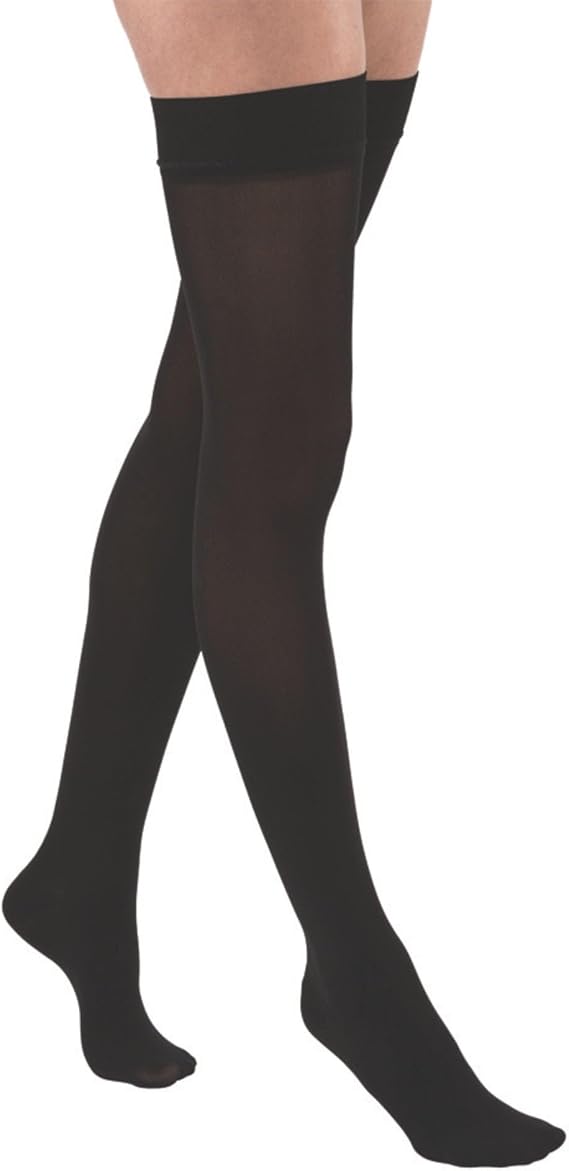 JOBST Relief 30-40 mmHg Compression Stockings, Thigh High Silicone Band, Closed Toe | Compression Socks for Women/ Men for Tired, Aching or Swollen Legs