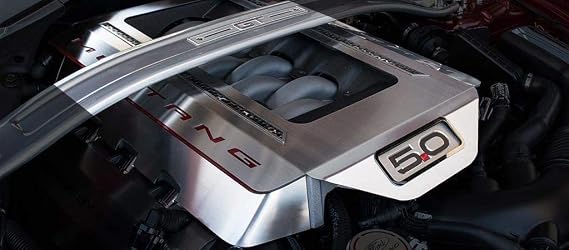 Blue Oval Industries 2015-2017 Mustang Light Up Engine Shroud Cover 5.0 GT Stainless Steel