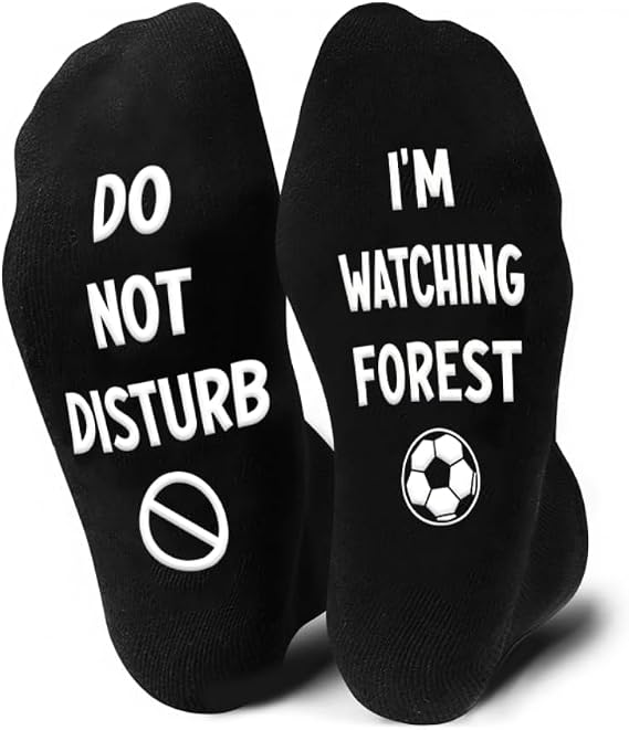Funny Socks Nottingham Forest Gifts for Men, Do Not Disturb, I'm Watching Forest Novelty Socks, Premium Breathable Cotton Socks NFFC Gifts for Football Fans