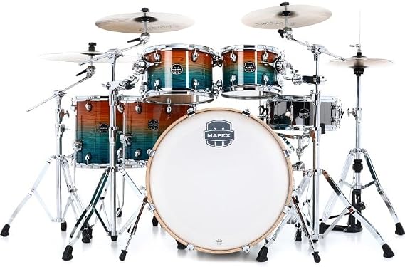 Mapex Armory Studioease Fast Tom 6-piece Shell Pack - Ocean Sunset, Sweetwater Exclusive
