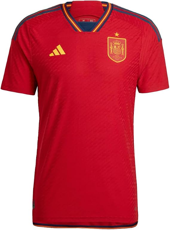 adidas Spain Authentic World Cup 2022 Home Jersey (as1, Alpha, xx_l, Regular, Regular, XX Large) Red,Navy