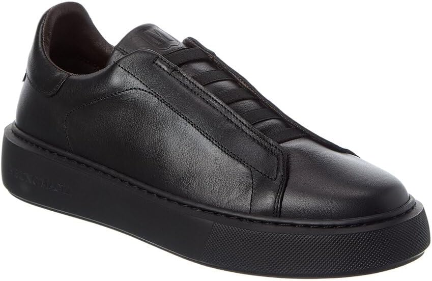 Bruno Magli - Mens Lisbon Sneaker, Soft Leather Casual Shoes with Rubber Traction Sole, Everyday Fashion Sneaker