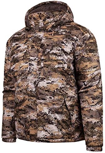Huntworth Fairbanks Men's Heavy Weight Waterproof Parka Jacket, Disruption Camo, XL