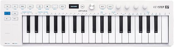 Arturia KeyStep 37 MK2 Controller & Sequencer, 37 Keys Slim Keyboard, Aftertouch Compatible, Polyphonic Step Sequencer, Alpeggator