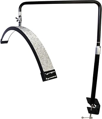 FOSOTO 25inch Nail Desk Light Clip-on Table Moon Lamp LED Manicure Lamp for Nails Beauty Tool Tattoo Beauty Salon Fill Light