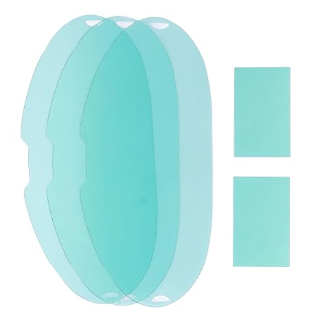5Pcs Large Viewing Screen Replacement Lens,Welding Replacement Lens Welding Helmet with 3pcs Round Outer Screen 2pcs Inner Screen for Welder