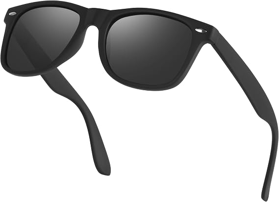 Polarised Sunglasses Mens Square Retro Sun Glasses UV400 Protection Classic Shades for Men Women Driving Fishing Sports